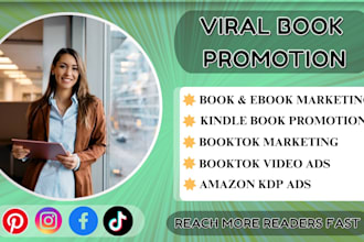 do viral book promotion ebook marketing booktok kindle promotion