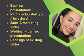 design a winning startup pitch deck for investors and presentations