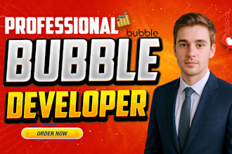develop or fix bubble io website, figma to bubble mvp bubble saas app developer