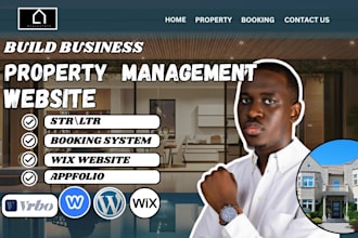 wix property management buildium, real estate appfolio portal, wordpess and wix