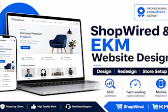 build shopwired ekm ecommerce store website design redesign shopify migration