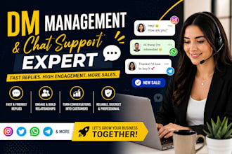 manage your dms and provide professional chat support that converts