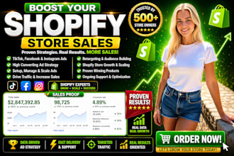 do shopify marketing manage social media fb ig tiktok post boost shopify sales