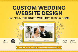 design zola wedding website knot withjoy bliss and bone wedding website design