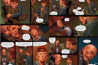 draw high quality comic pages, manga, webtoon episodes and character design