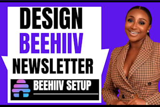 setup beehiiv ai email newsletter design beehive website landing page beehiv