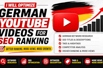 optimize german youtube videos for SEO ranking