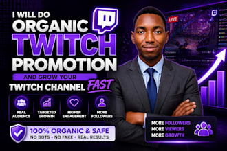 organically promote your twitch channel to gain real viewers and fast growth
