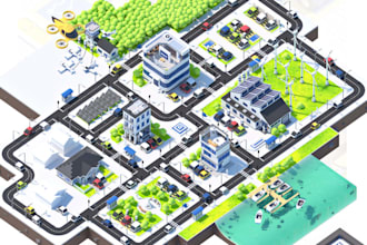 do isometric map vector map tileset map flat isometric illustration tile map