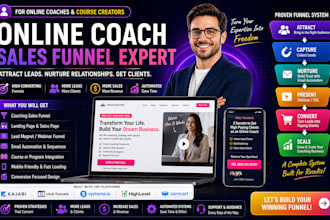 online coaching sales funnel kajabi  course funnel  expert ads