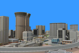 build custom roblox map, 3d environment city obby in roblox studio for your game