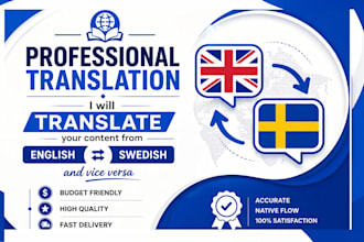 translate from english to swedish and swedish to english