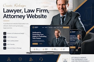 create, redesign lawyer, law firm, attorney website