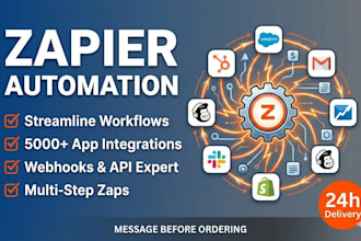 set up zapier automation, workflows, CRM sync, lead management, integration