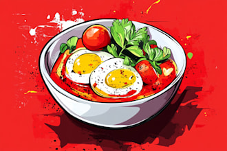 food pop art of your food pop art