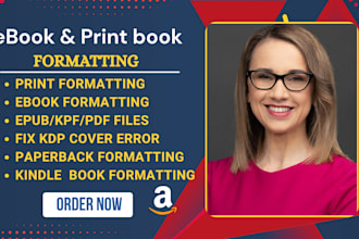 print book paperback formatting ebook layout design kindle epub publishing