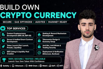 setup your crypto tokenomics or fiat mobile wallets with your own blockchain