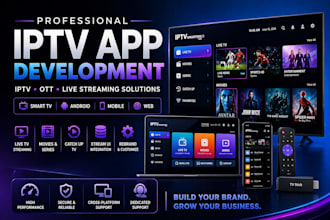 develop iptv app iptv ott platform live streaming app smart tv rebrand iptv app