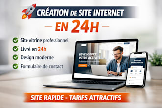 créer votre site vitrine professionnel en 24 heures