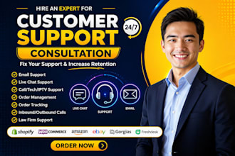 customer service, email support, live chat and phone support