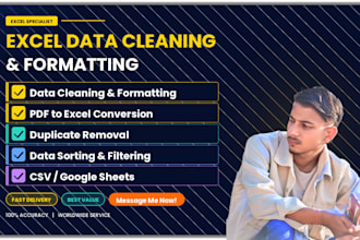 clean messy excel data and format spreadsheet