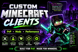code custom minecraft pvp clients and forge mods