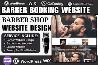 build responsive barber, salon, beauty website on different platform in 48 hours