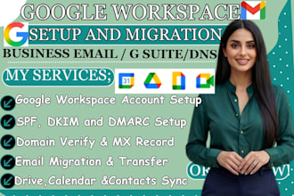 setup and migrate google workspace, dns, gsuite and business email