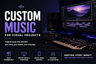 compose custom music for ads, brands and social media