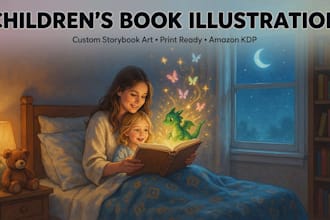 do children book illustration character design children story book art
