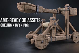 create optimized 3d game assets and game ready props