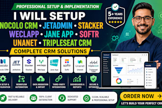setup nocolo crm jetadmin stacker weclapp jane app softr unanet tripleseat crm