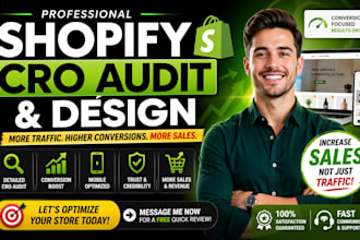 shopify cro audit and optimize your store to increase sales