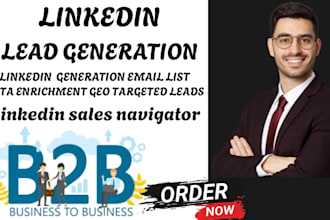 do b2b linkedin lead generation email list data enrichment GEO targeted leads