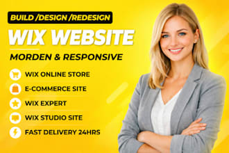 design, revamp wix website, wix va, wix online course, wix store