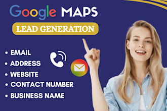 scrape google maps data for lead generation and b2b data extraction
