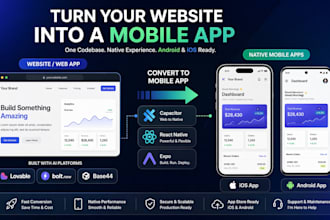 convert lovable website to mobile app using capacitor react native expo go