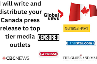 write and distribute your canada press release to top tier media outlets