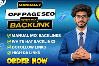 build high da manual mix backlinks for SEO