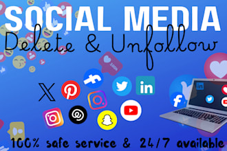 manually unfollow, fake,ghost followers, delete post on social media