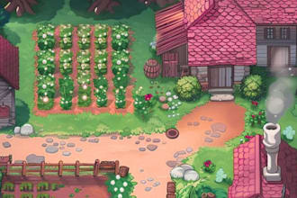 do isometric pixel art tileset, top down pixel tile set, tilemap, pixel art