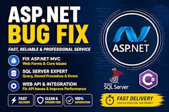 fix asp net mvc web forms bugs and sql server issues