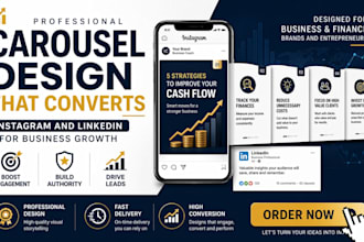 design artisanal carousel for instagram and linkedin, instagram carousel
