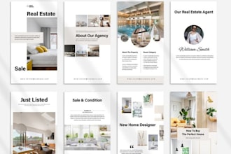 design real estate property brochure and buyer guide realtor marketing materials