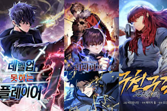 draw shonen anime manhwa wattpad ebook cover light novel webtoon manga webcomic