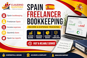 manage spain freelancer bookkeeping, income expenses and quarterly tax reports