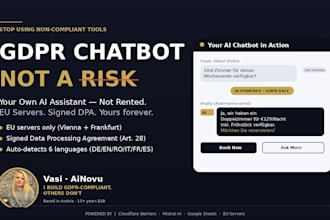 build a gdpr compliant ai chatbot with eu servers