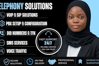 troubleshoot and set up voip, sip trunk, did numbers and tfn