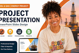 oil and gas project presentation, energy project powerpoint slides design
