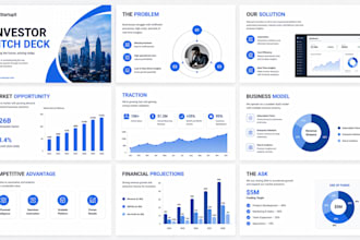 design vc ready investor pitch deck, startup fundraising presentation, ventures